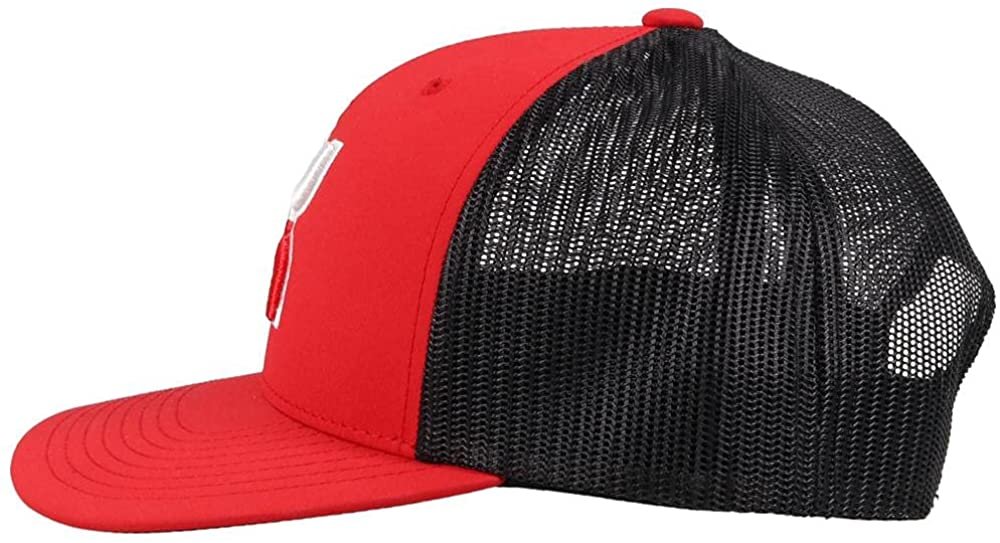 HOOEY Red Boquillas Adjustable Snapback Mesh Back Trucker Hat