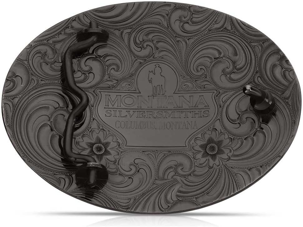 Back of Montana Silversmiths Vintage Bronze Gadsden Belt Buckle