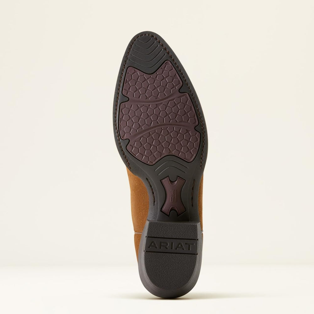 
                  
                    Outsole of Ariat Men's Heritage R Toe Western Boot in Dijon Suede
                  
                