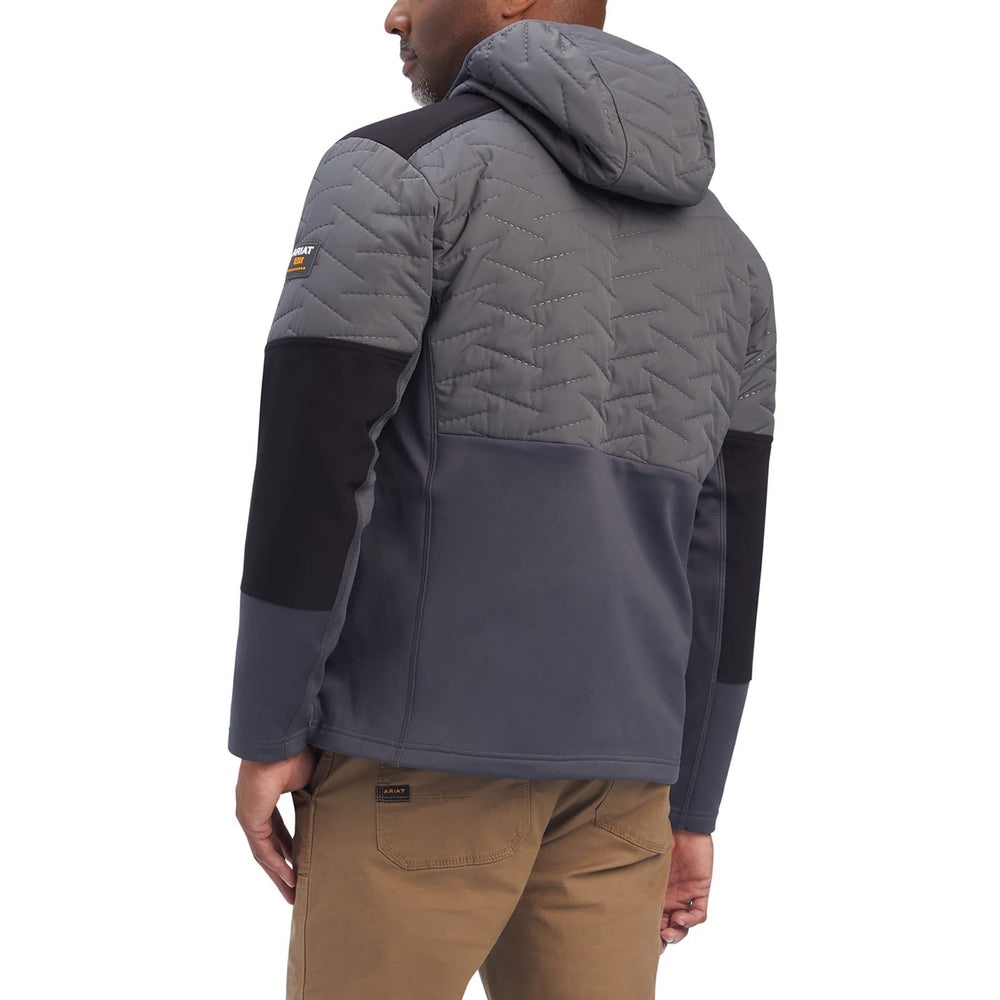 
                  
                    Back of Ariat Men's Rebar Cloud 9 Insulated Jacket in Rebar Grey
                  
                