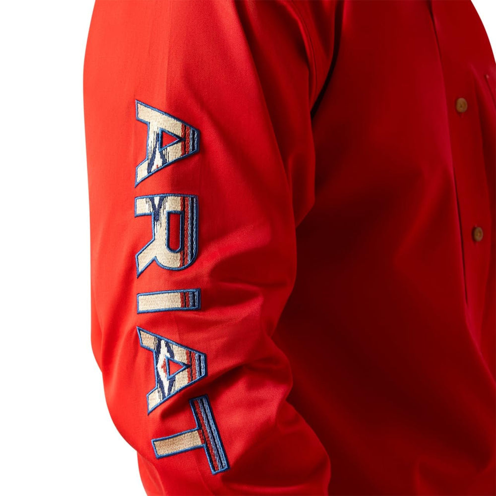 
                  
                    Sleeve Logo of Ariat Men's Team Logo Twill Classic Fit Shirt
                  
                
