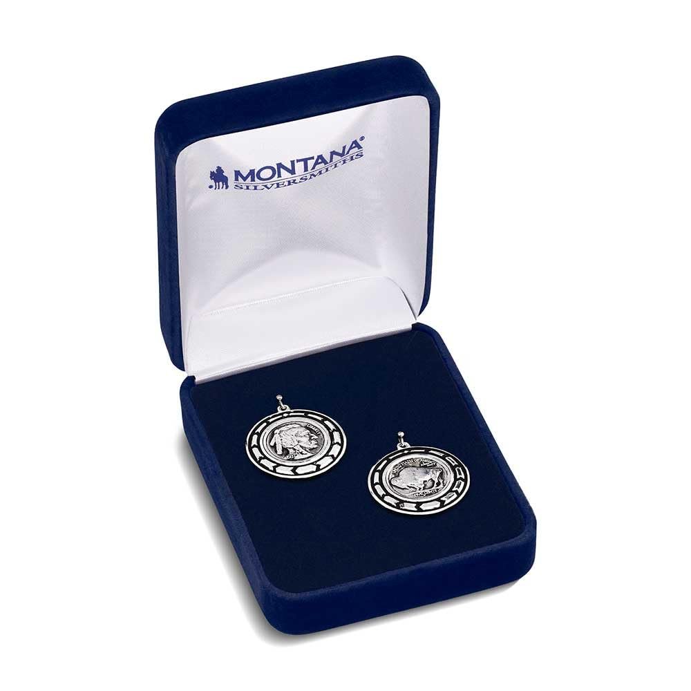 
                  
                    Montana Silversmiths Women's Buffalo Plains Earrings in Blue Padded Packaging
                  
                