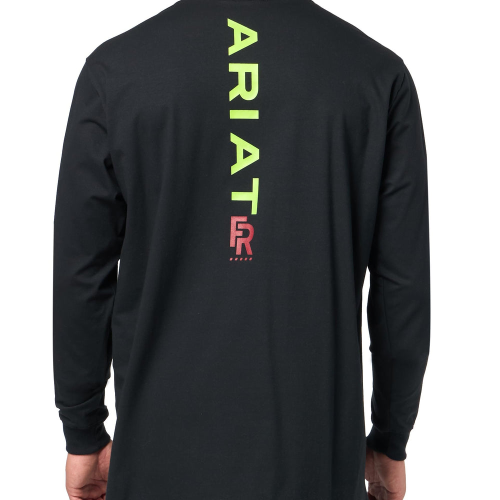 
                  
                    Back Logo on Ariat Men's FR Stretch Logo T-Shirt
                  
                