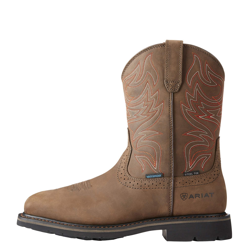 Side Profile of Ariat Men's Sierra Delta Waterproof Steel Toe Work Boot