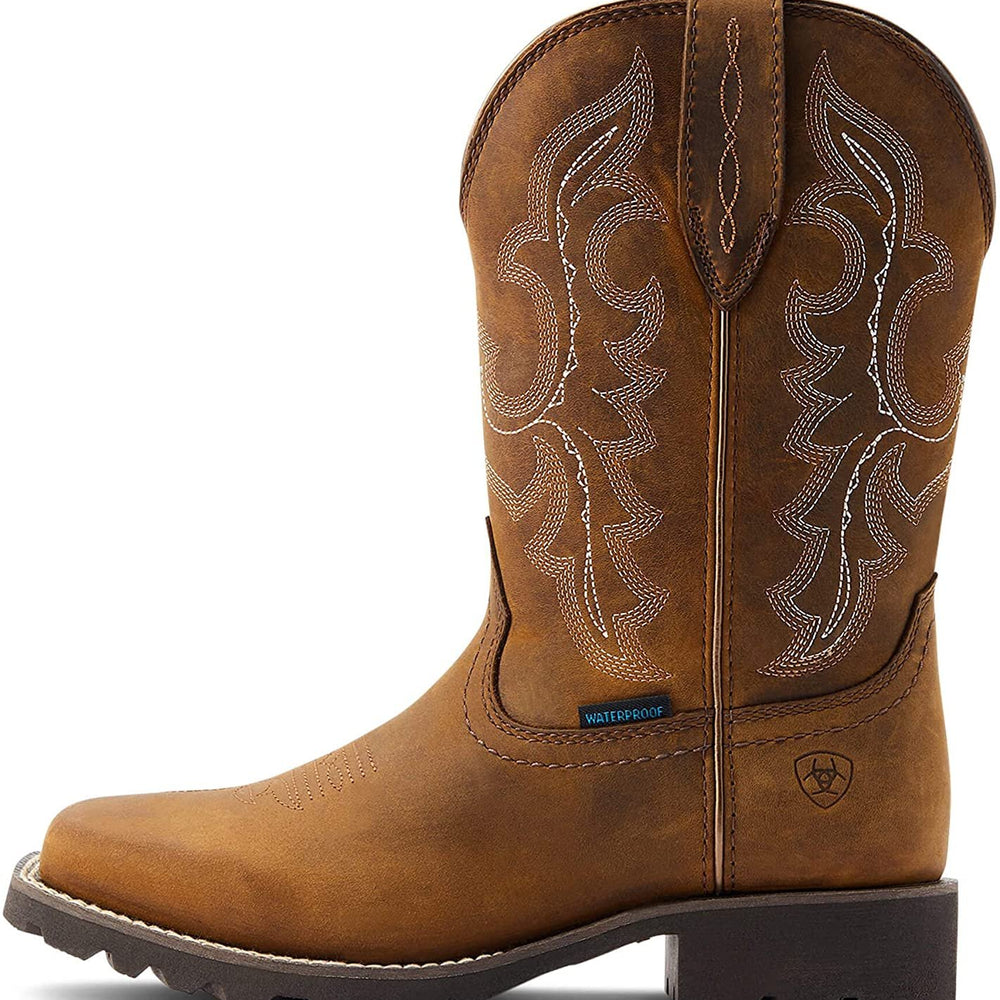 Side Profile of Ariat Women's Unbridled Rancher Waterproof Western Boot