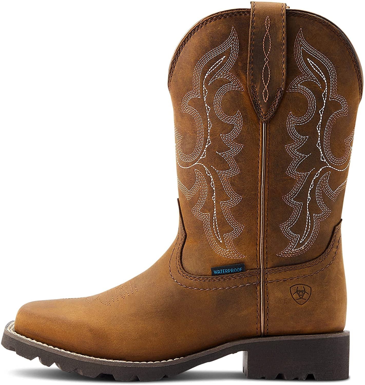 Side Profile of Ariat Women's Unbridled Rancher Waterproof Western Boot