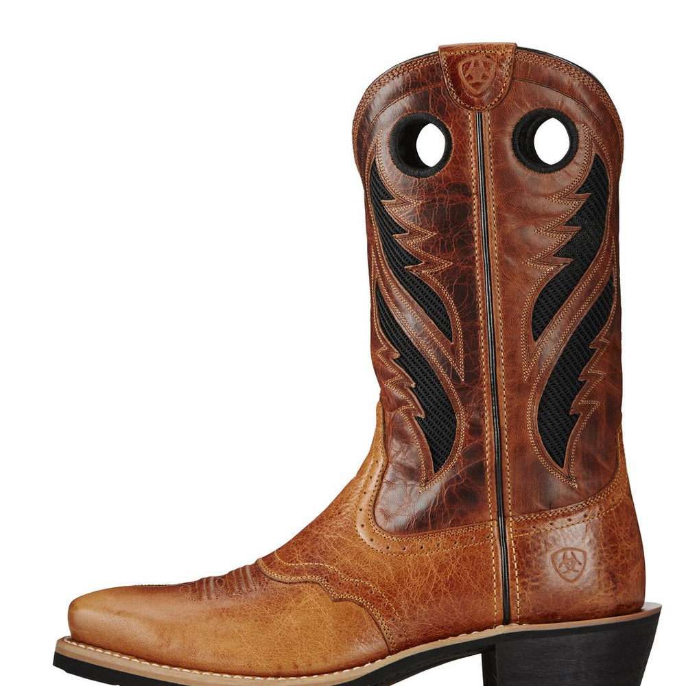Ariat Men's VentTEK Heritage Roughstock Performance Boots - Square Toe