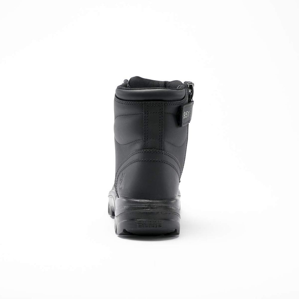 
                  
                    Back of Steel Blue Argyle Zip Work Boots in Black
                  
                