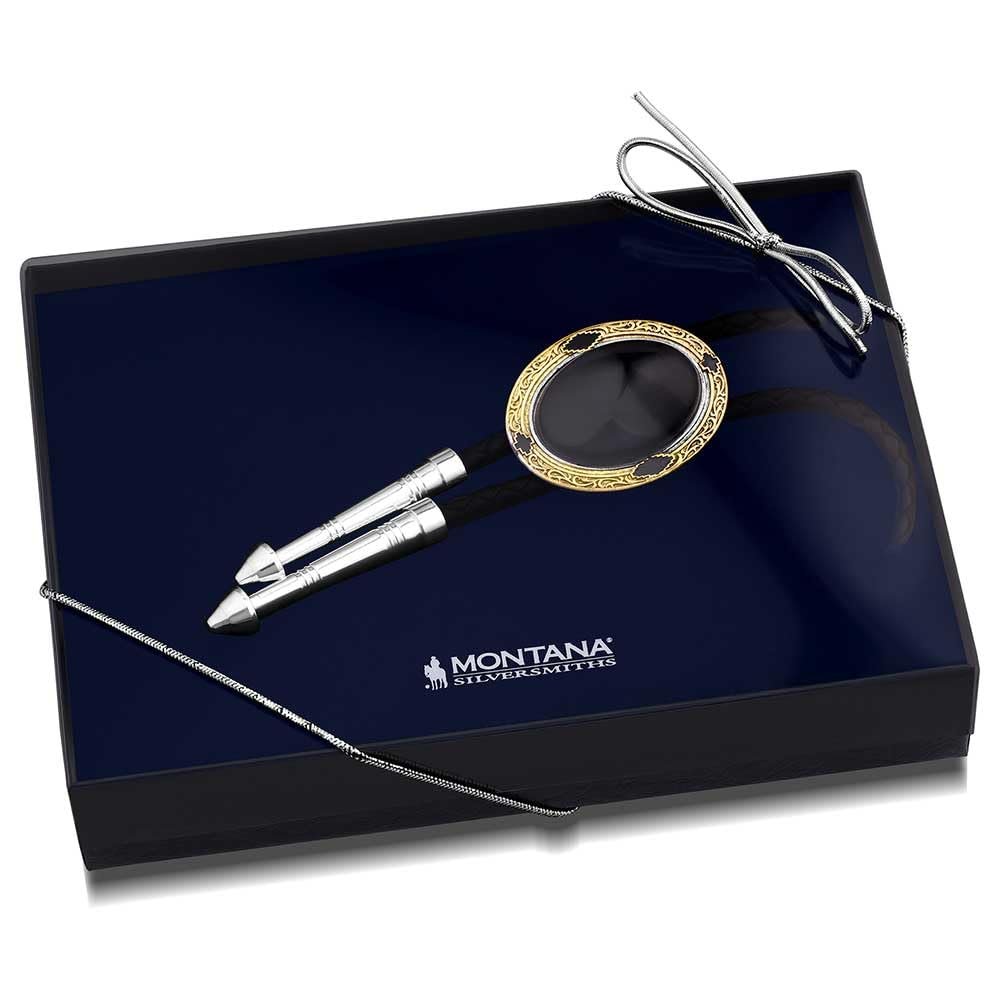 
                  
                    Montana Silversmiths Onyx Sky Bolo Tie in Gift Box
                  
                