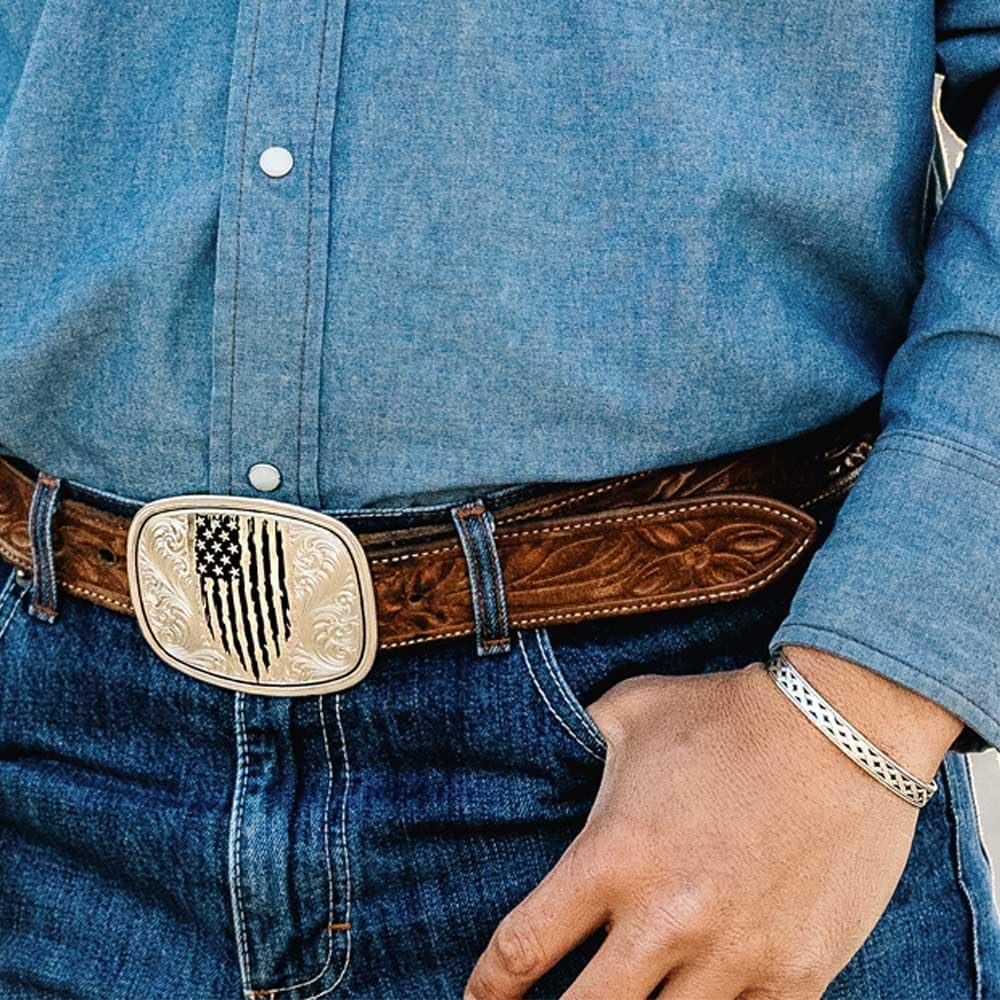 
                  
                    Man wearing Woven Legacy American Made Cuff Bracelet
                  
                