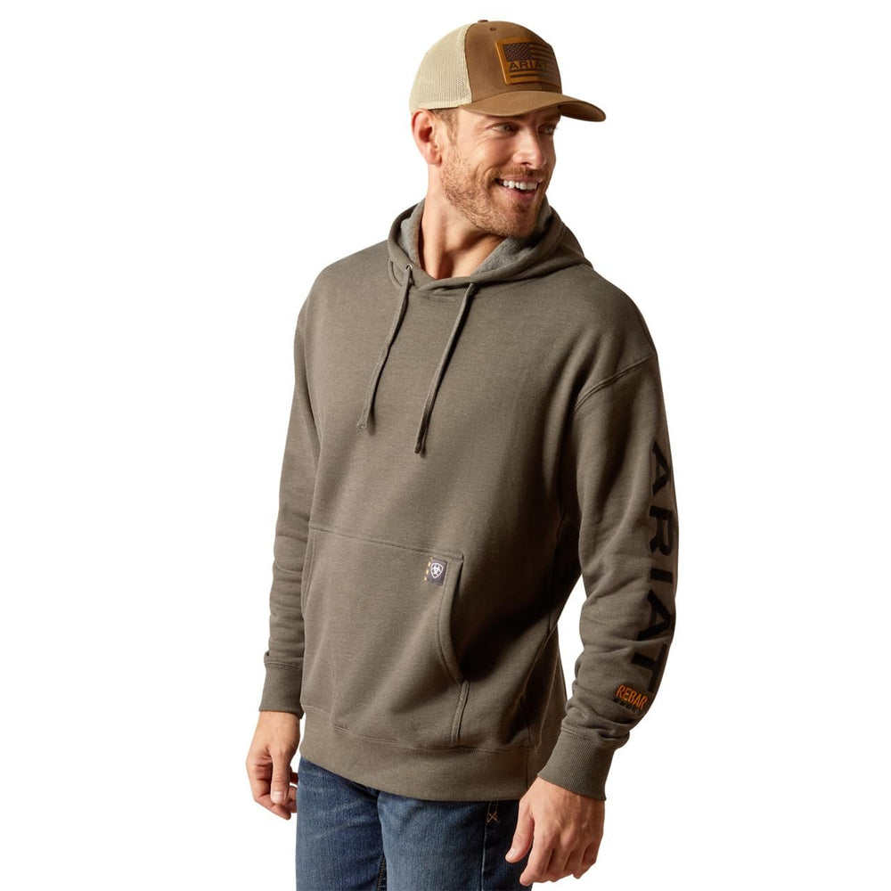 
                  
                    Ariat Men's Rebar Graphic Hoodie in Beluga Heather/Black
                  
                