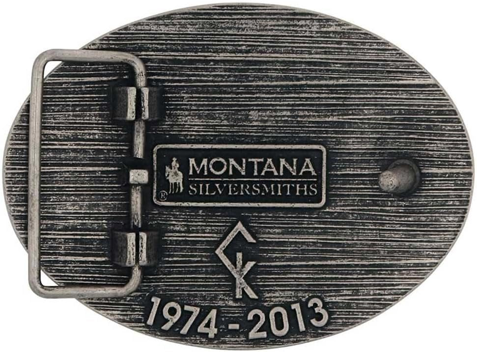 Back of Montana Silversmiths Sniper Chris Kyle Attitude Buckle