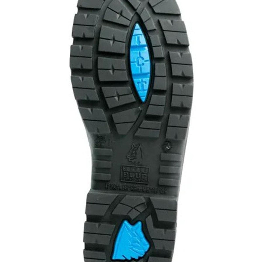 
                  
                    Sole of Steel Blue Argyle Zip Work Boots in Black
                  
                