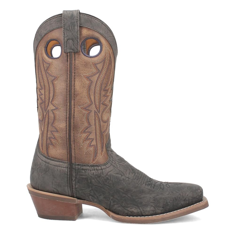 Laredo Men's Walker Square Toe Western Boots, Mid Calf - Brown, Grey