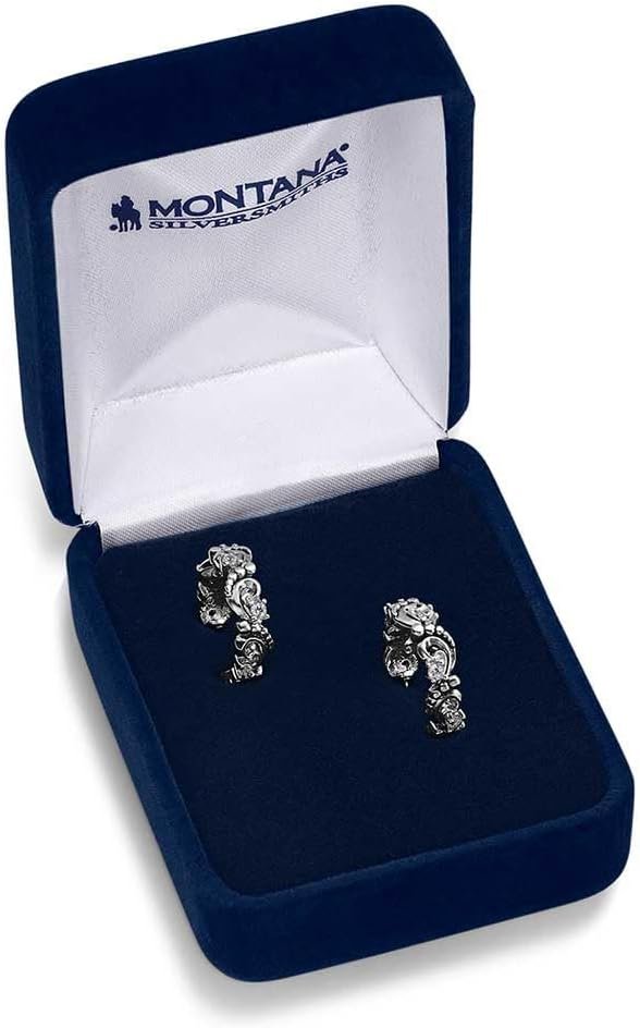 
                  
                    Montana Silversmiths Women's Windblown Elegance Crystal Earrings in Gift Box
                  
                