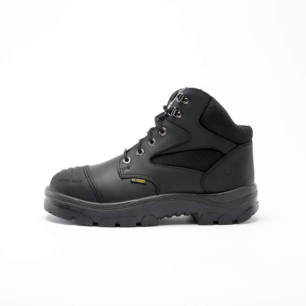 
                  
                    Side of Steel Blue Parkes Zip Work Boot in Black
                  
                