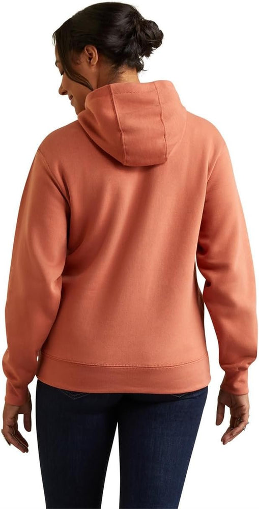 Back of Ariat Women's REAL Branded Logo Hoodie in Aragon