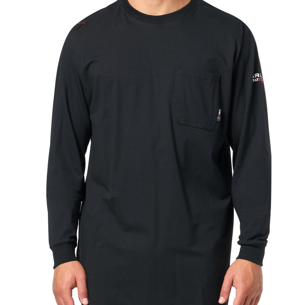 
                  
                    Front of Ariat Men's FR Stretch Logo T-Shirt
                  
                