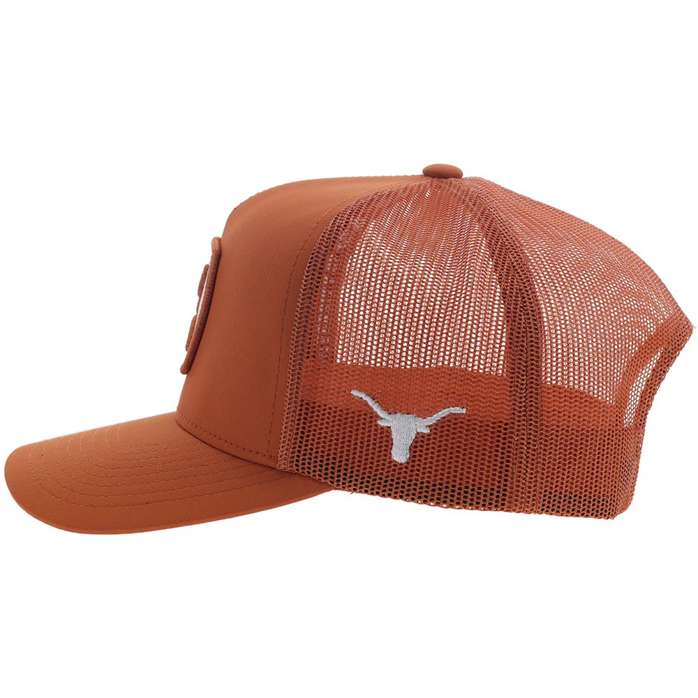 
                  
                    Left side of Hooey University of Texas Snapback Hat, Orange/White
                  
                