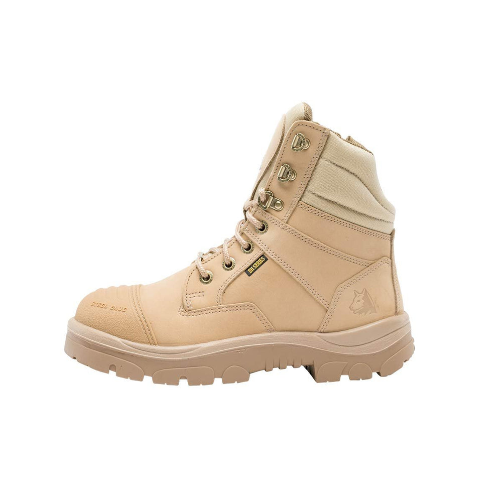 
                  
                    Side of Steel Blue Southern Cross Zip Safety Boot in Sand
                  
                