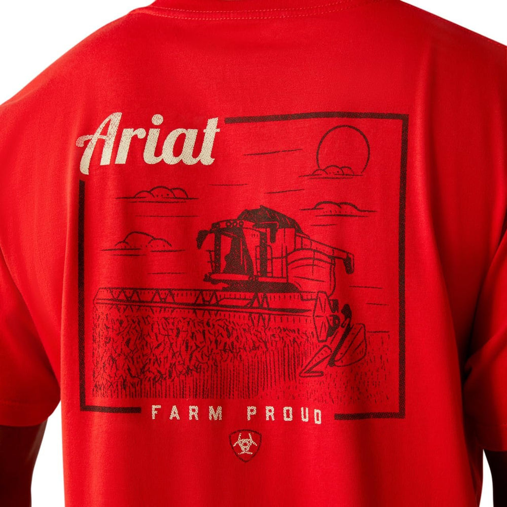 
                  
                    Close-up of Back Graphic on Ariat Men's Proud Farmer T-Shirt
                  
                