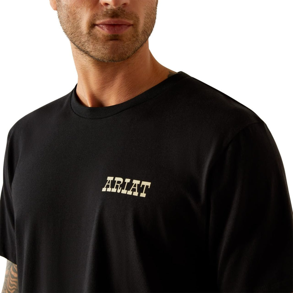 
                  
                    Logo on Ariat Men's Bull T-Shirt
                  
                