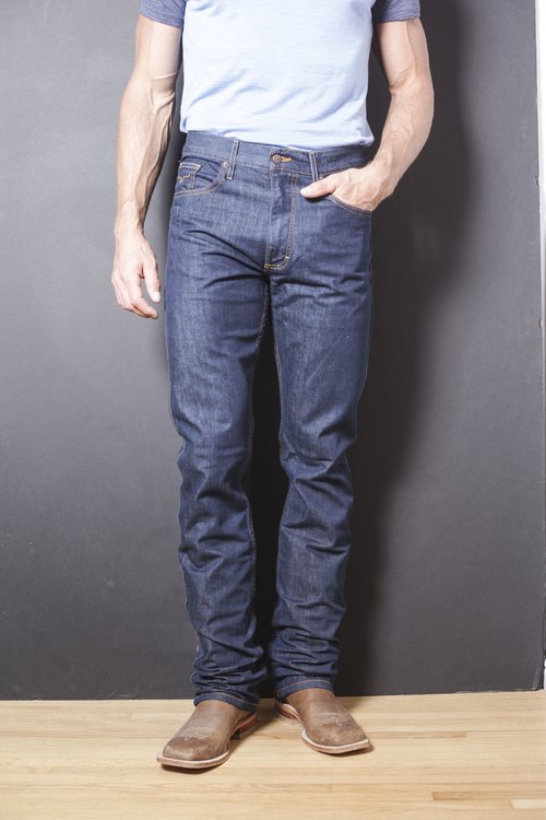 
                  
                    Front Man Wearing Kimes Ranch Cal Blue Men's Straight Fit Jeans
                  
                