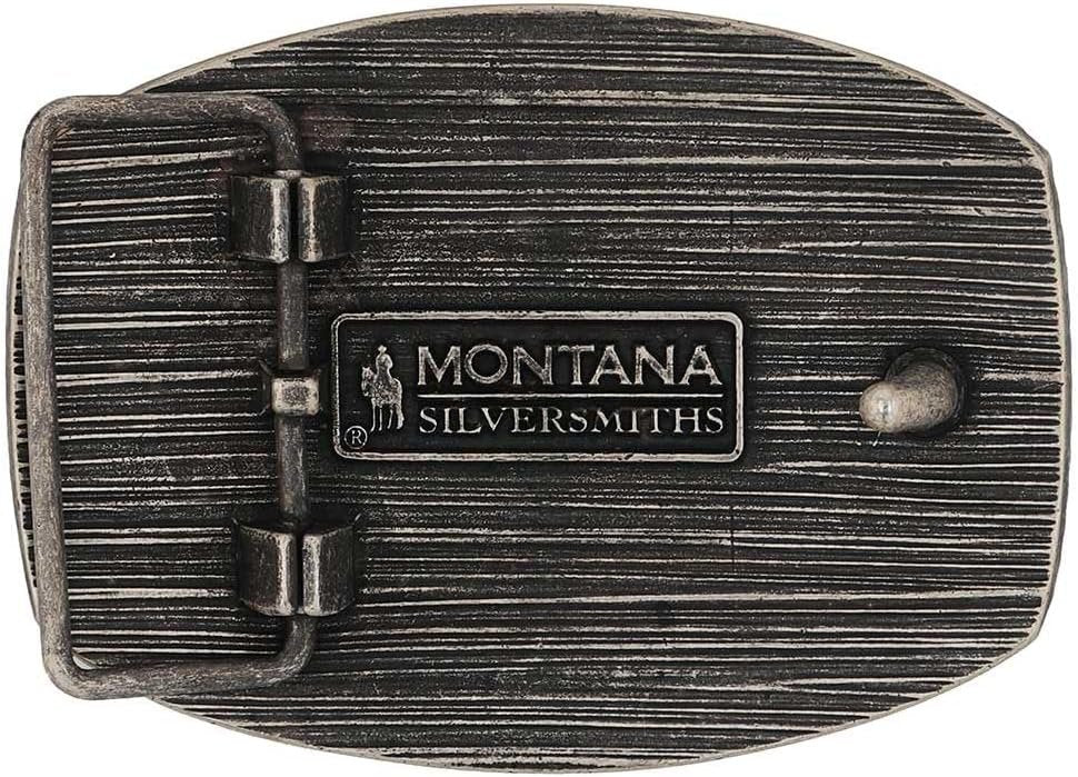 Back of Montana Silversmiths Men's Christian Cowboy Attitude Belt Buckle