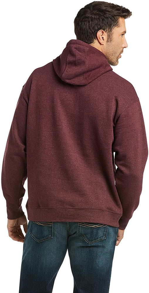 
                  
                    Back of Burgundy Ariat Men's Graphic Hoodie
                  
                