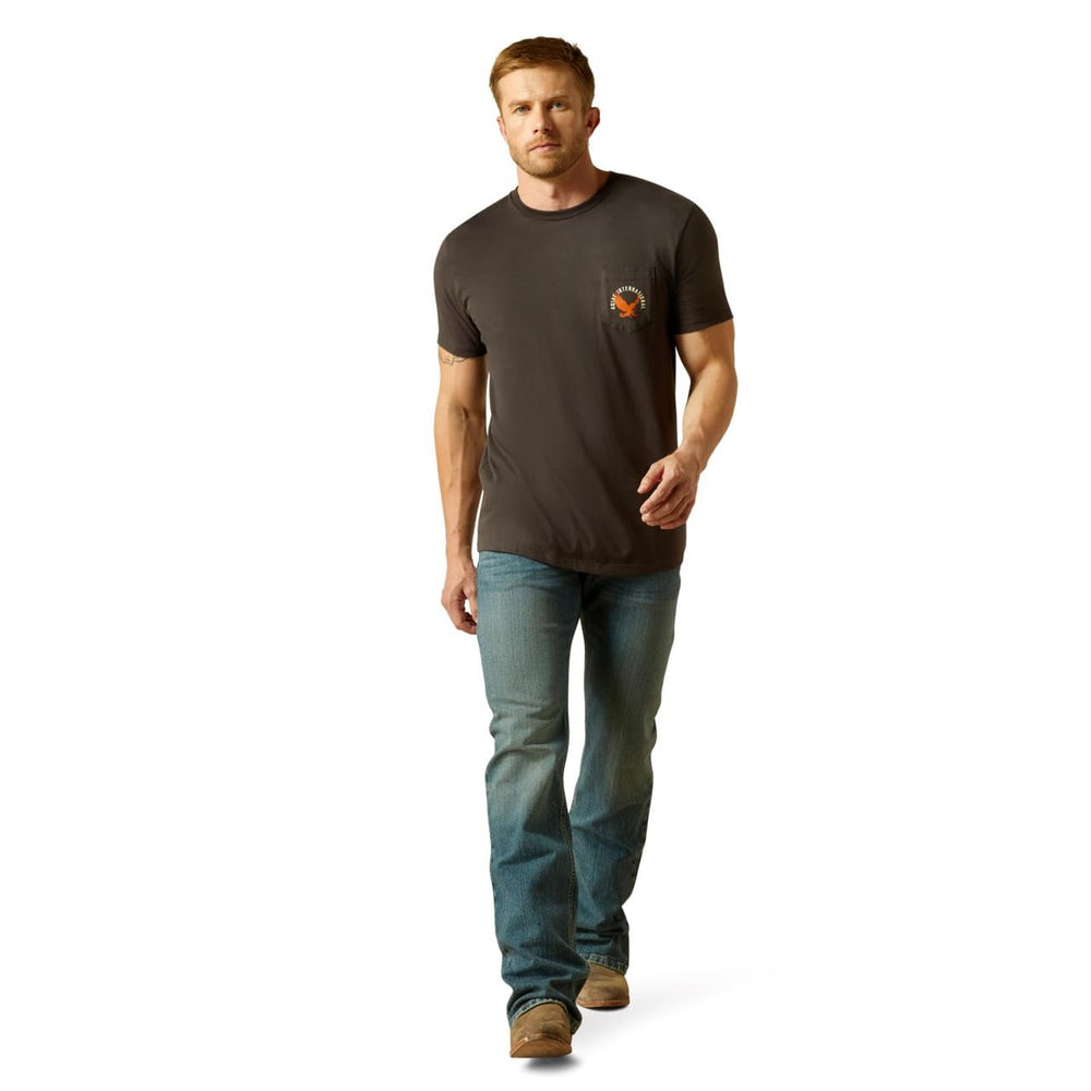 
                  
                    Man wearing Ariat Men's Eagle Large T-Shirt
                  
                