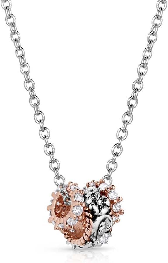 Back of Montana Silversmiths Women's Wildflower Elegance Ring Necklace