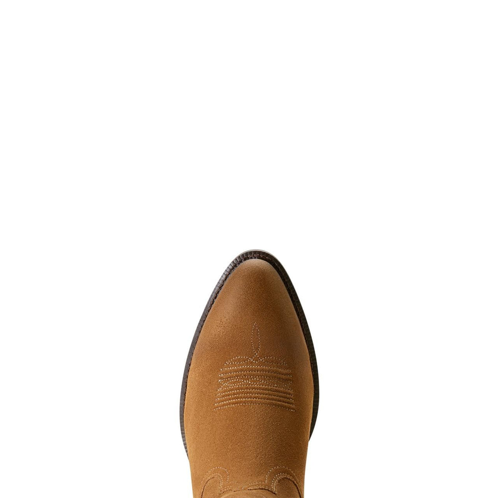 
                  
                    Toe Box of Ariat Men's Heritage R Toe Western Boot in Dijon Suede
                  
                