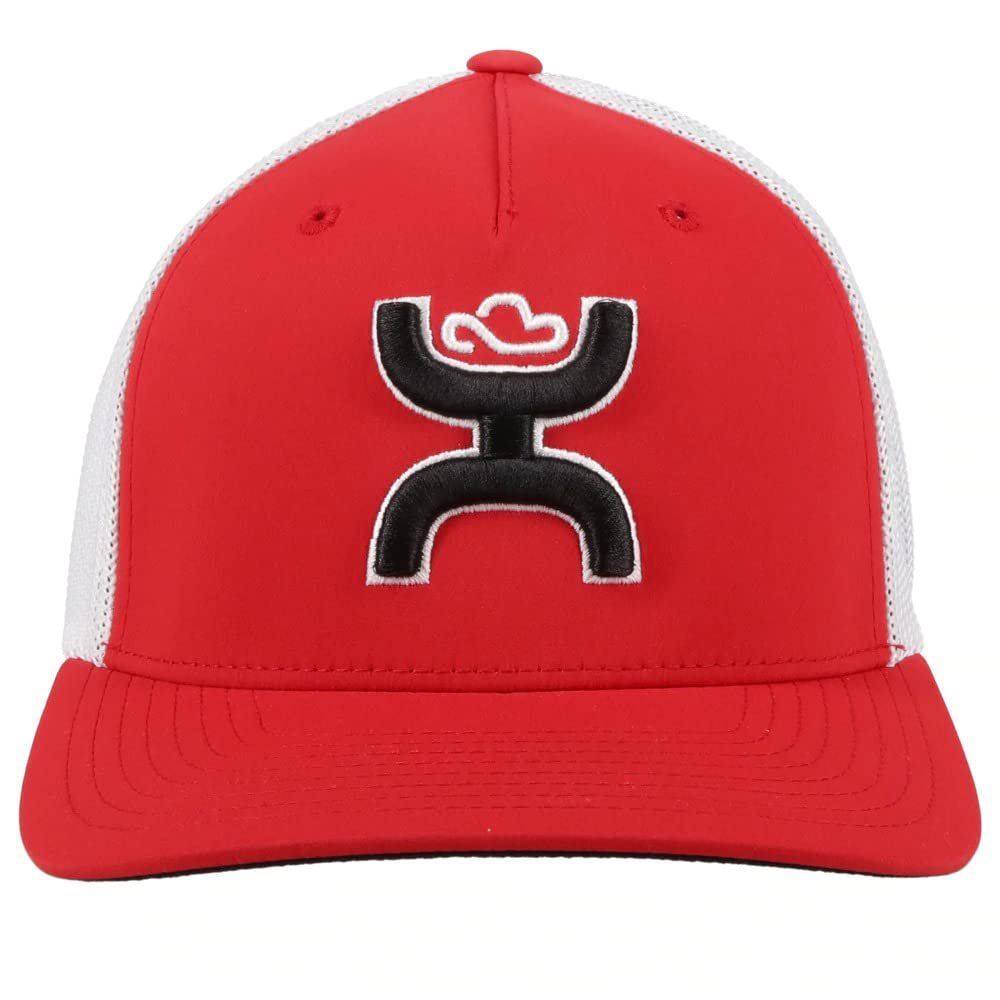 
                  
                    Red cap with a black and white logo on a white background
                  
                