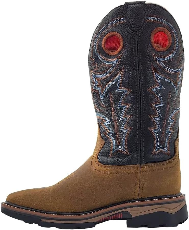 R. Watson Cowhide Square Toe Steel Toe Waterproof Work Boots