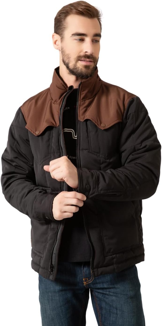 Kimes Ranch Men's Colt Jacket in Black/Brown