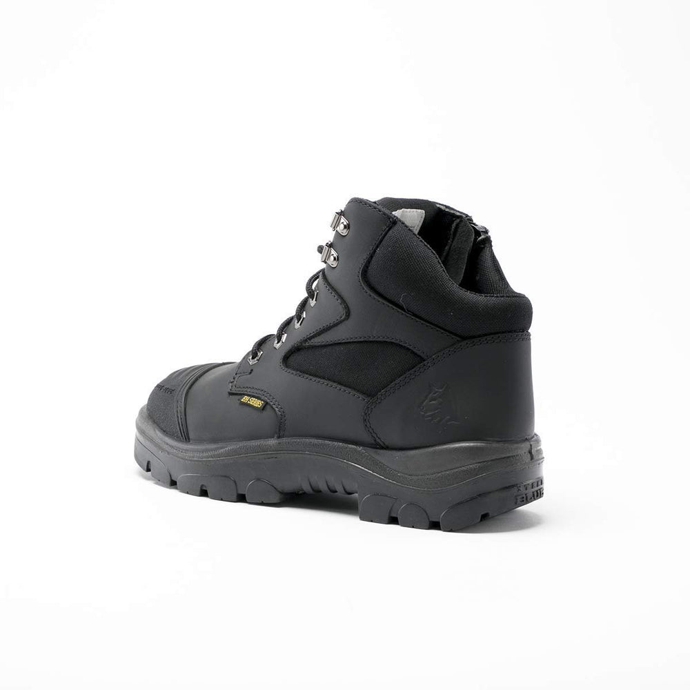 
                  
                    Side of Steel Blue Parkes Zip Work Boot in Black
                  
                