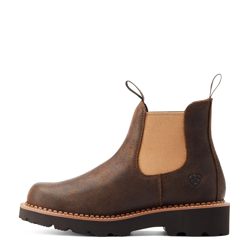 
                  
                    Side view of Ariat Women's Fatbaby Chelsea Western Boot, Worn Hickory
                  
                