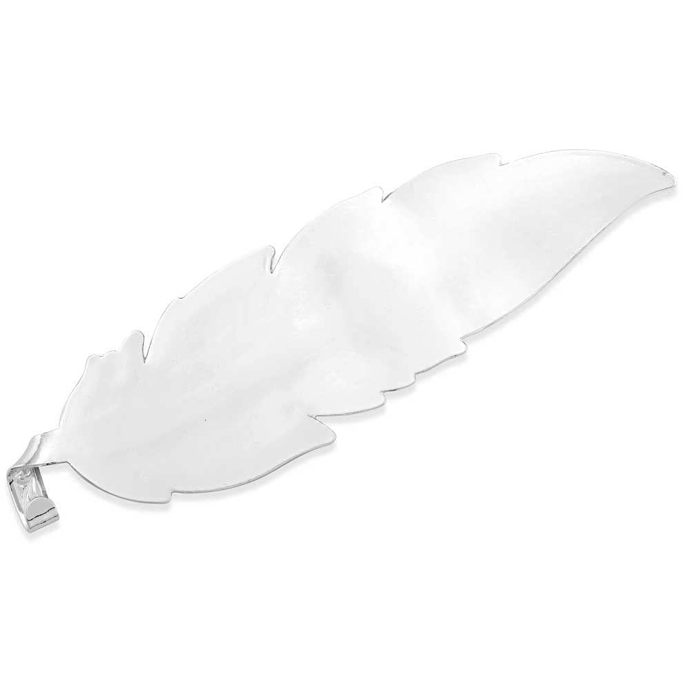 
                  
                    Back of Montana Silversmiths Mexican Pride Hat Feather, Silver
                  
                