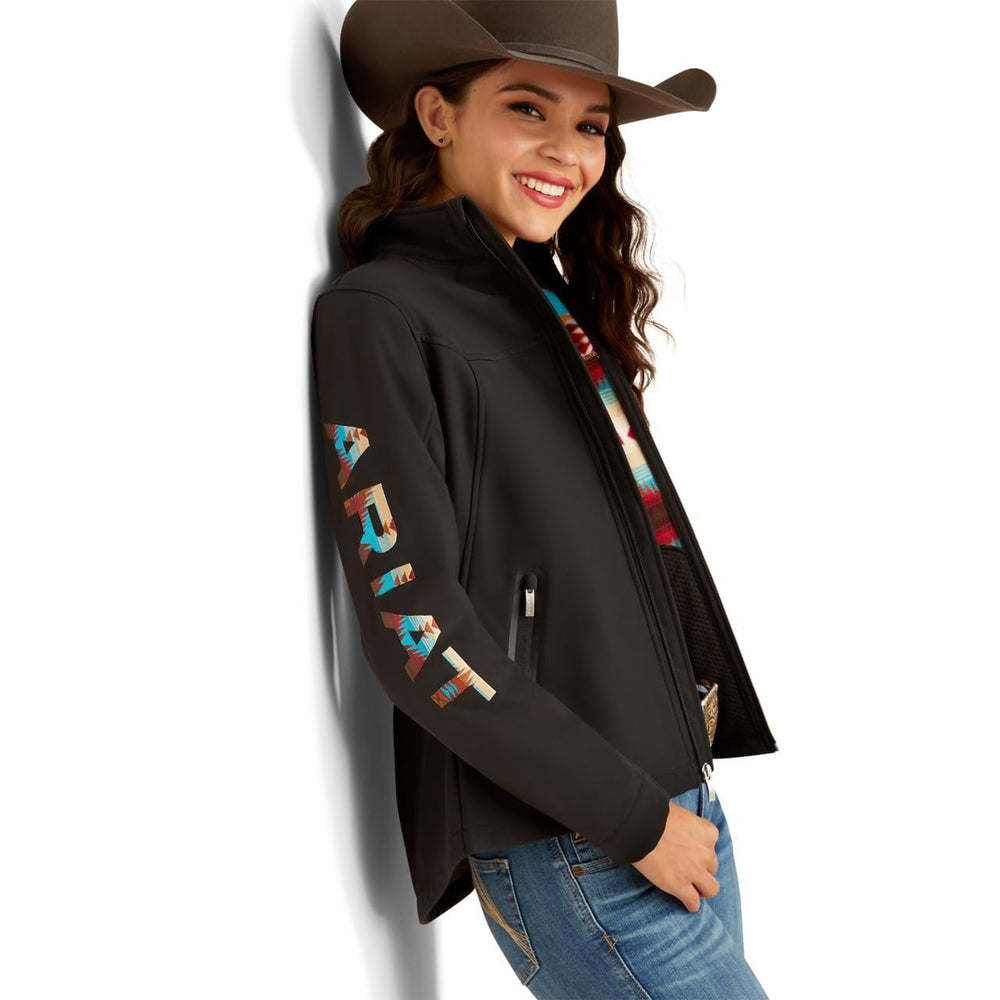 
                  
                    Side of Ariat Women's New Team Softshell Jacket in Black/Serrano
                  
                
