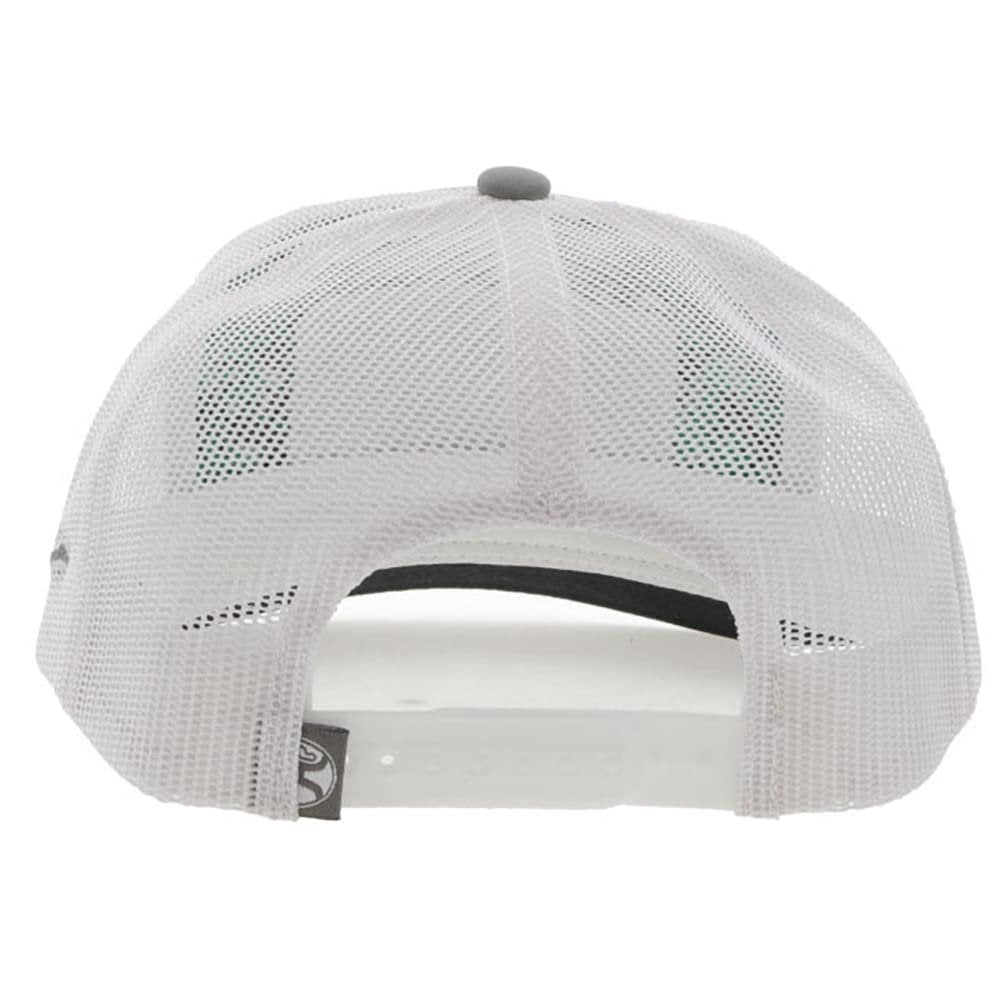 
                  
                    White mesh back of Hooey Youth Grey/White Snapback Hat
                  
                