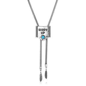 Montana Silversmiths Women's Giddy Up Bolo Necklace