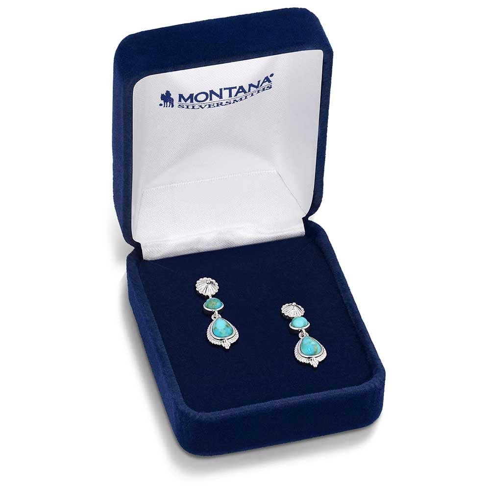 
                  
                    Montana Silversmiths Women's Desert Bloom Earrings in Blue Padded Gift Box
                  
                