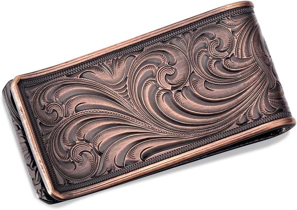 Back of Montana Silversmiths Vintage Bronze Gadsden Money Clip