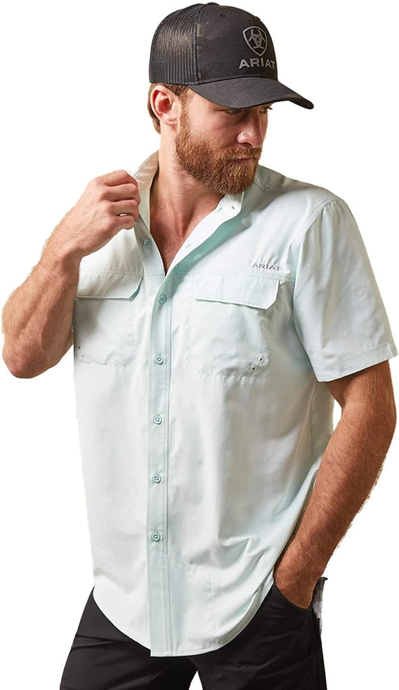 
                  
                    Ariat Men's VentTEK Outbound Fitted Shirt in Fair Aqua
                  
                