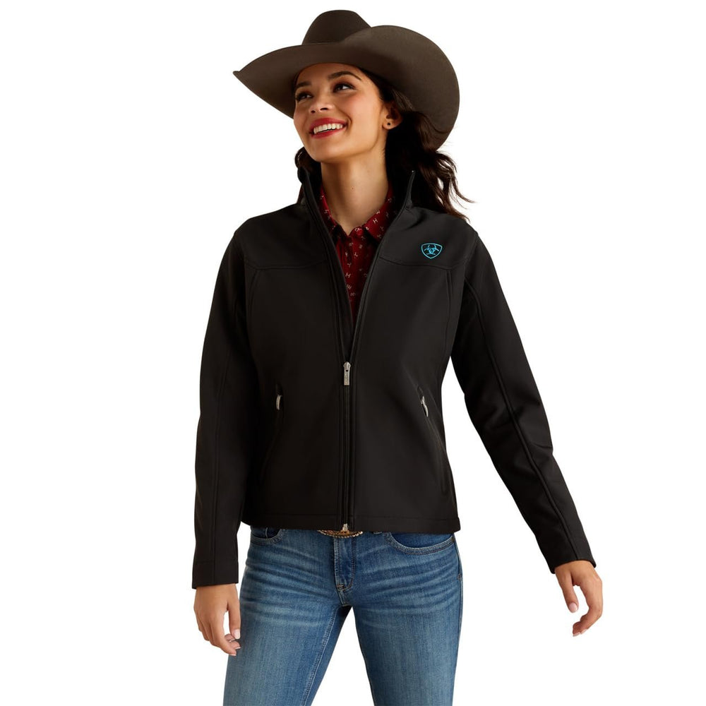 
                  
                    Ariat Women's New Team Softshell Jacket in Black/Serrano
                  
                
