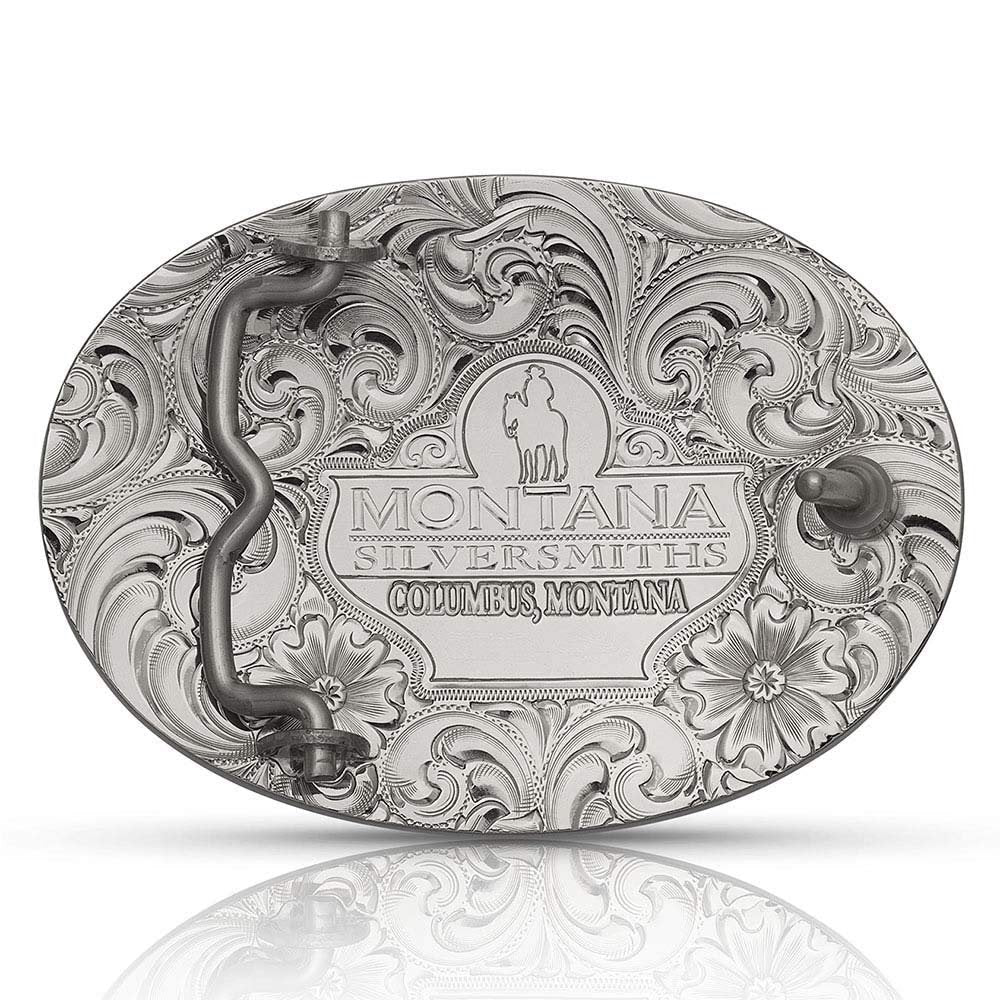 Back of Montana Silversmiths Classic Eagle Belt Buckle