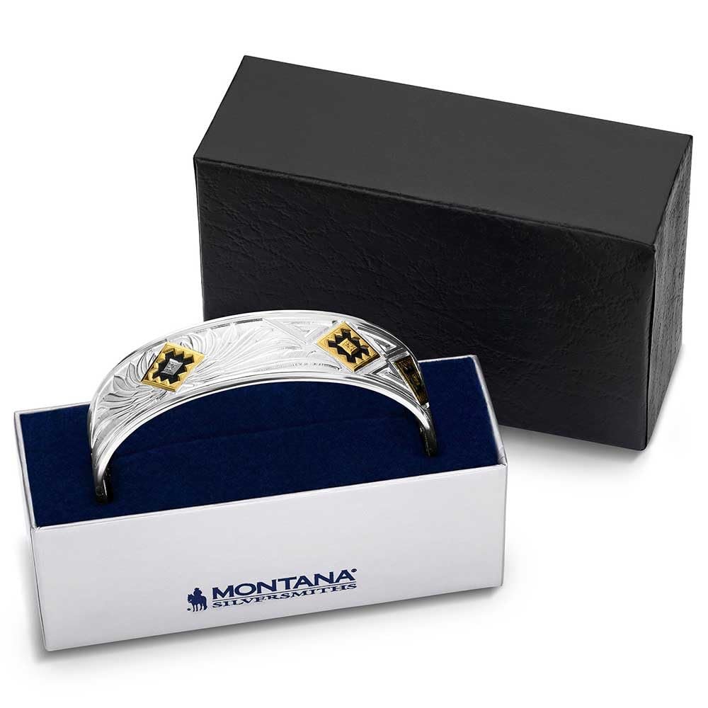 
                  
                    Southwestern Resilience American Made Cuff Bracelet in gift box
                  
                