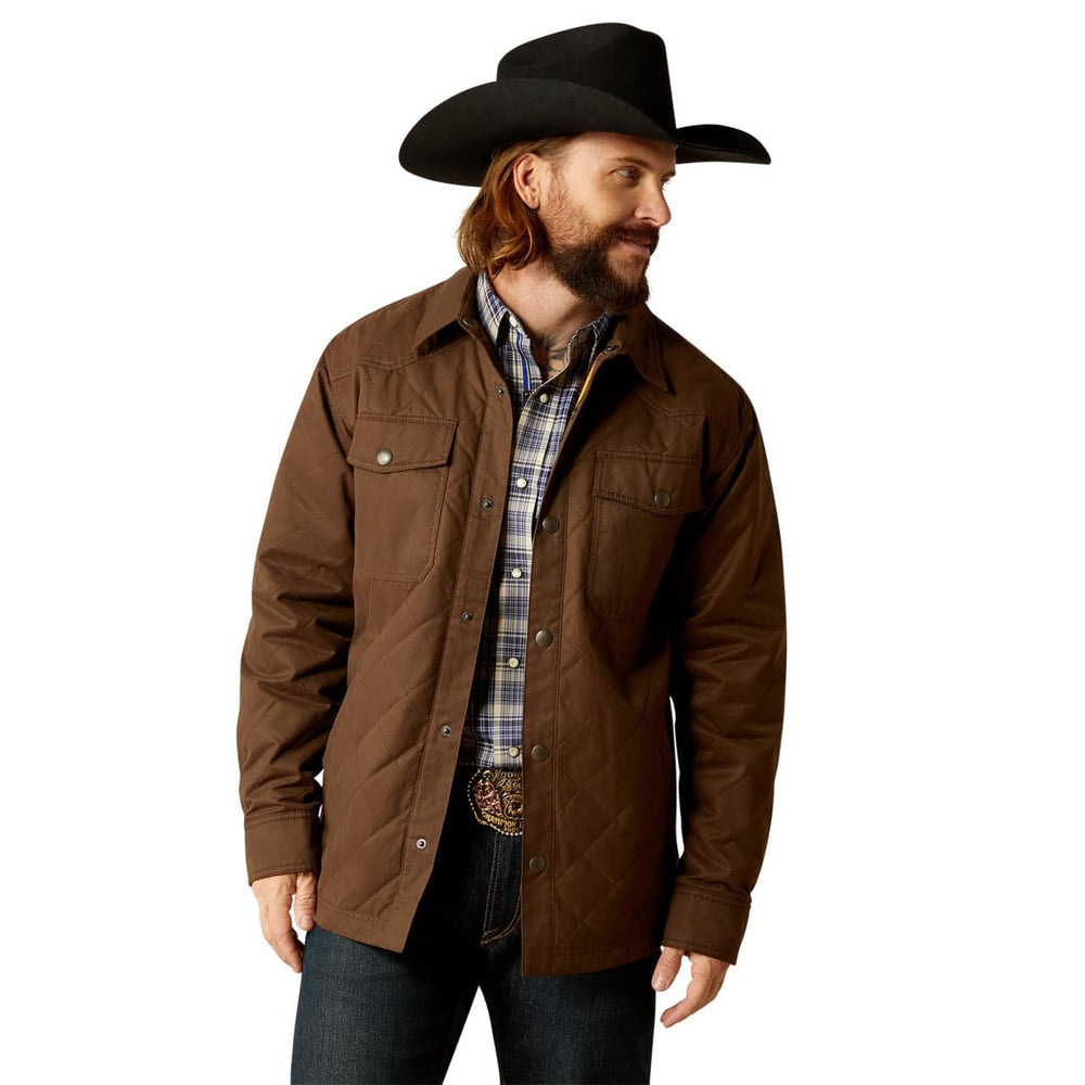 Ariat Men's Grizzly Shirt Jacket in Demitasse