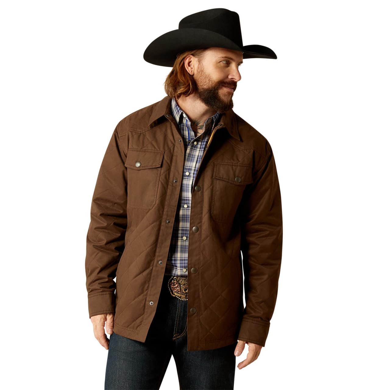 Ariat Men's Grizzly Shirt Jacket in Demitasse