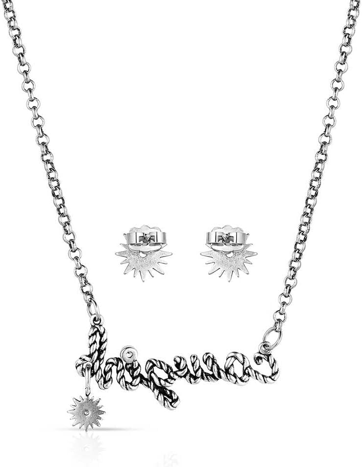 
                  
                    Back of Montana Silversmiths Women's For the Cowgirls Jewelry Set
                  
                